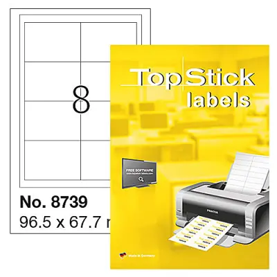 ETIKETE 96,5 x 67,7 mm 8739 UNIVERZALNE TOPSTICK HERMA 100/1
