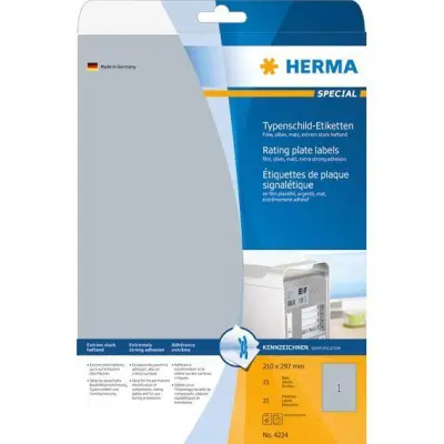 ETIKETE SUPERPRINT SREBRNA  210 x 297 25/1 4224