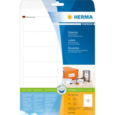 ETIKETE 97 x 42,3 mm 5056 SUPERPRINT HERMA  25/1