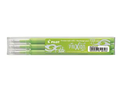 Pilot Vložek za FRIXION BALL, sv. zelen, set 3 BLS-FR7-S3-LG