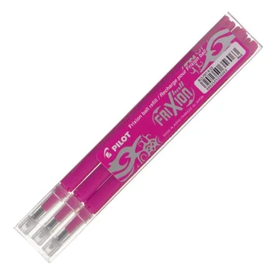 Pilot Vložek za FRIXION BALL, roza, set 3 BLS-FR7-S3-P