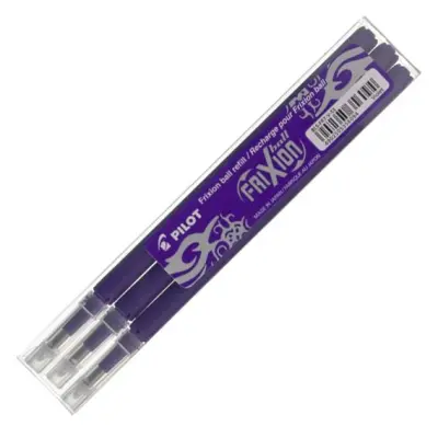 Pilot Vložek za FRIXION BALL, viola, set 3 BLS-FR7-S3-V