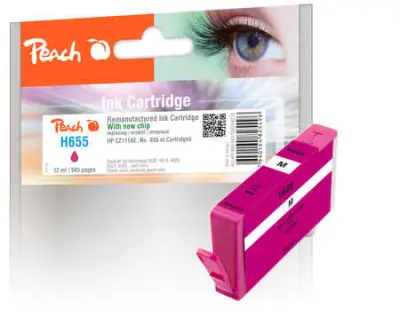 ČRNILO PEACH HP 655 CZ111AE 12ml MAGENTA 319270