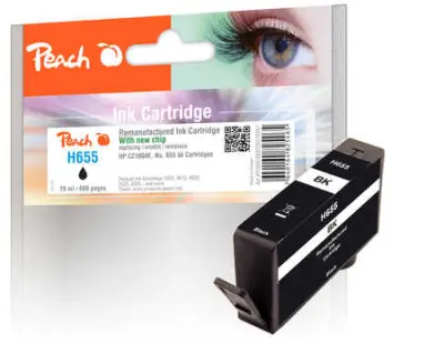 ČRNILO PEACH HP 655 CZ109AE 19ml BLACK 319267