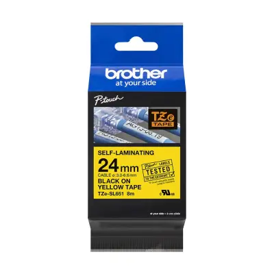 Brother TZESL651 Rumen 24mm, samolaminirni trak