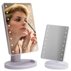 16LED osvetljeno kozmetično ogledalo – vrtljivo