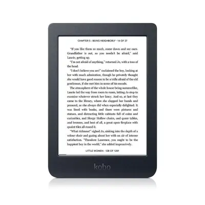 KOBO Nia, 6" Touch, 8GB WiFi E-bralnik črn