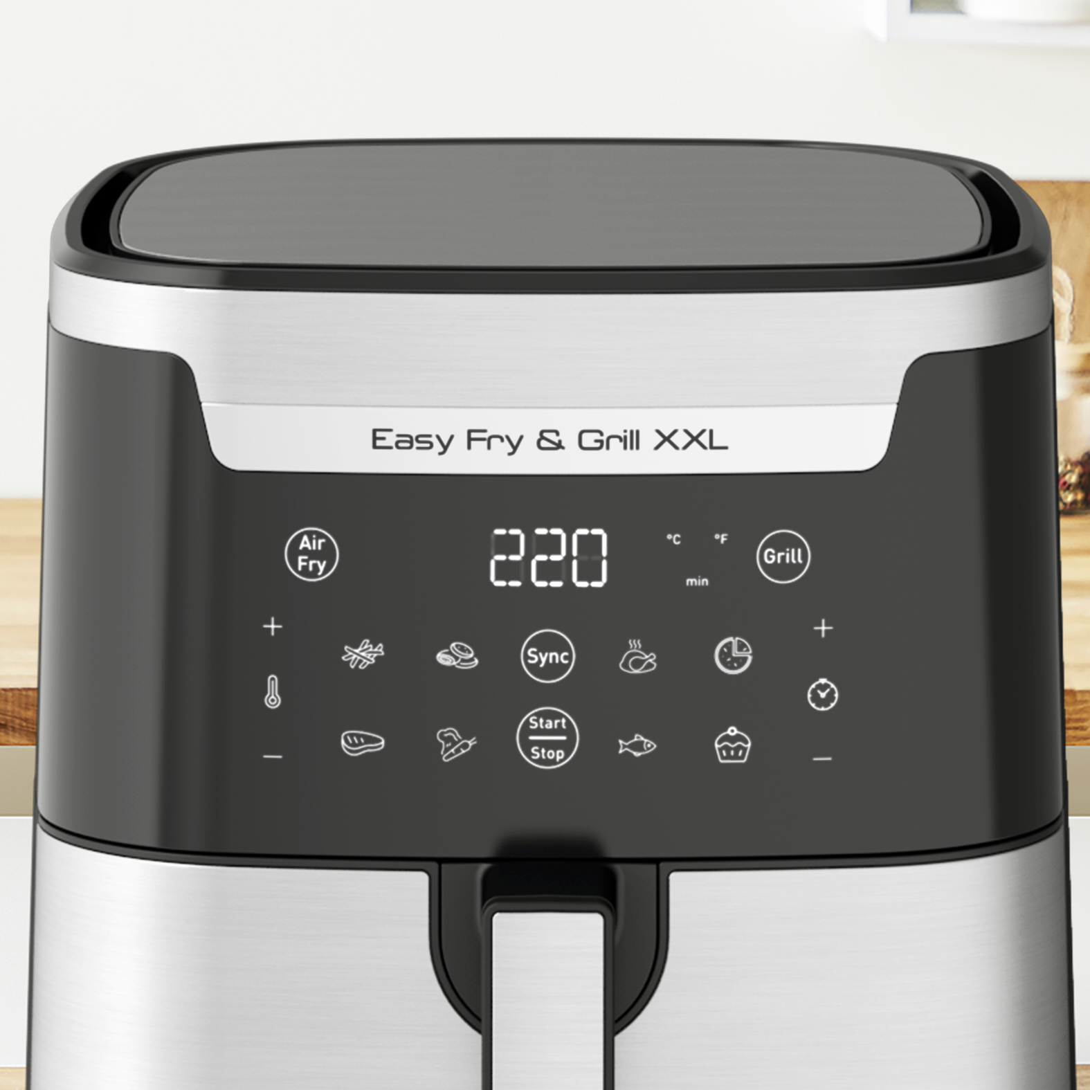 TEFAL EY801D15 EASY FRY & GRILL XXL Inox cvrtnik na vroč zrak 2v1