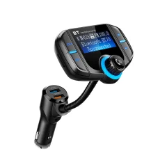 Avtomobilski FM oddajnik LCD bluetooth 12-24V 2x USB Quick Charge 3.0