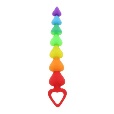 Analne kroglice "Rainbow Heart Beads" (R10276)