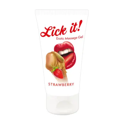 Masažni gel Lick it!   Jagoda  50ml (R625736)