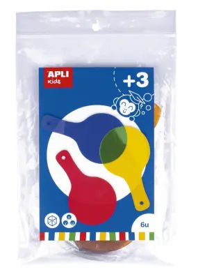 Apli Prosojni loparji različne barve 6 kos
