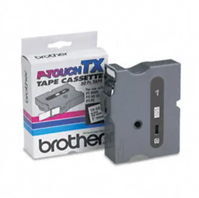 Brother Tx231 Bel/črn 12mm trak za PT 7000/8000/PC