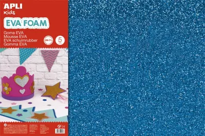 Apli Eva pena bleščice modra 400x600x2mm 3kos
