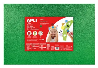 Apli Eva pena bleščice zelena 400x600x2mm 3 k