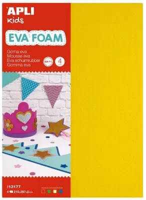 Apli Eva pliš različne barve A4 4 kos