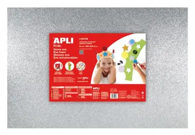 Apli Eva pena bleščice srebrna 400x600x2mm 3