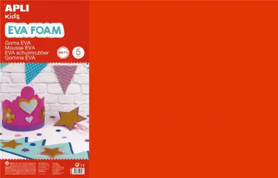 Apli Eva pena rdeča 400x600x2mm 5 kos