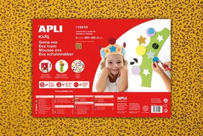 Apli Eva pena vzorec leopard 400x600x2mm 3kos