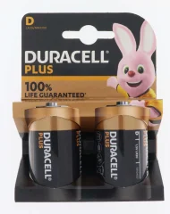 DURACELL PLUS 100% Extra Life* D MN 1300 BL/2  //  LR-20 alkalna baterija tipa D - LR20