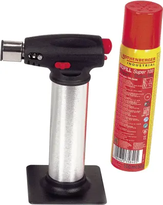 Rothenberger Industrial 03.5126E plinski spajkalnik-komplet 1300 °C vklj. piezo vžigalnik, vklj. crème brûlèe-funkcija, vklj. plinska jeklenka 1 set