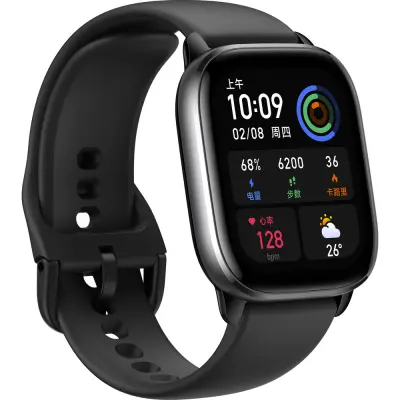 Amazfit GTS4 Mini, črna pametna ura