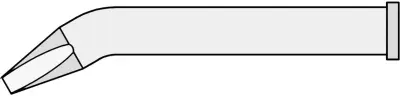 Spajkalna konica v obliki dleta\, upognjena Weller XT BX velikost konice 2.4 mm dolžina konice 51.5 mm vsebuje 1 kos