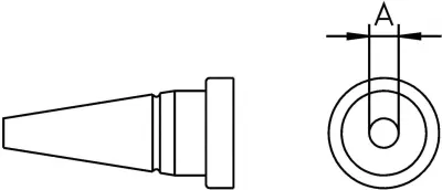 Spajkalna konica\, okrogla Weller LT-AS velikost konice 1.6 mm vsebuje 1 kos