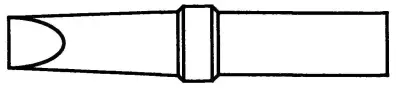 Spajkalna konica v obliki dleta Weller 4ETA-1 velikost konice 1.6 mm vsebuje 1 kos