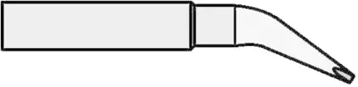 Spajkalna konica v obliki dleta\, upognjena Weller XNT HX velikost konice 0.8 mm vsebuje 1 kos