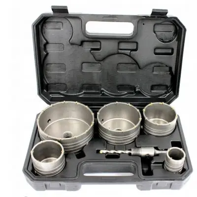 Set 6 diamantnih kronskih žag SDS plus