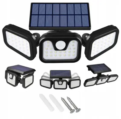 LED SMD solarna svetilka s senzorjem gibanja 2400mAh IP65