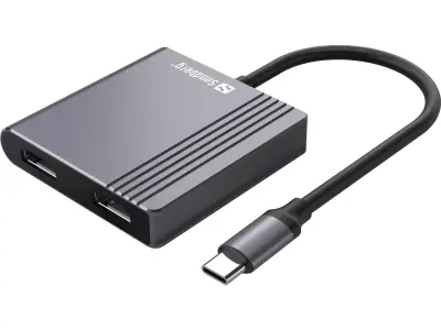 Sandberg USB-C 2xHDMI + USB + Power Delivery priklopna postaja za 2 monitorja