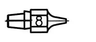 Spajkalna šoba Weller DX 118 velikost konice 0.7 mm dolžina konice 18 mm vsebuje 1 kos