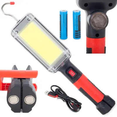 LED COB 20W akumulatorska svetilka za delavnice 13600mAh
