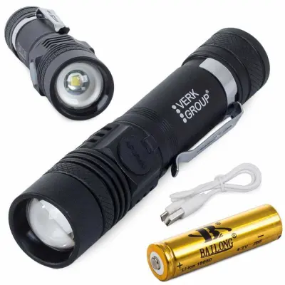 Alu akumulatorska LED CREE zoom ročna svetilka XM-L T6 400m
