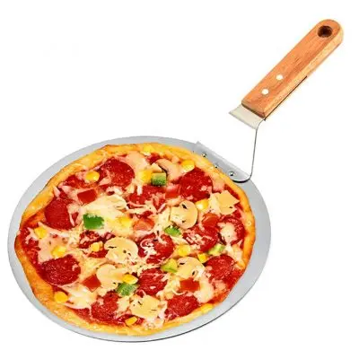 Močan inox lopar za pico 49cm leseno držalo