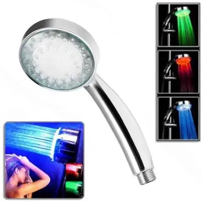 RGB LED tuš ročka krom – temperaturni senzor