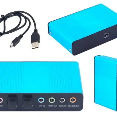 USB zunanja zvočna kartica 7.1 MIDI