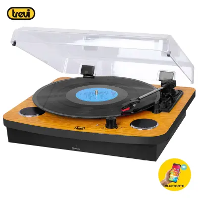 TREVI TT 1022 prenosni gramofon črno lesen
