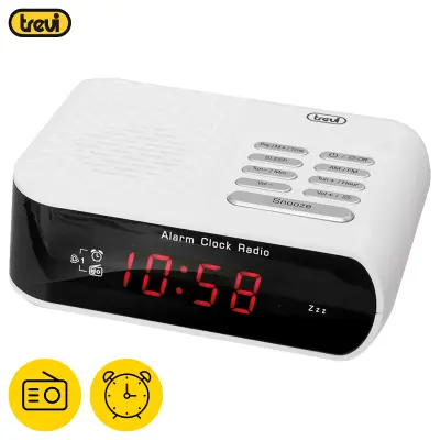 TREVI RC 827 digitalni radijski sprejemnik z uro bel