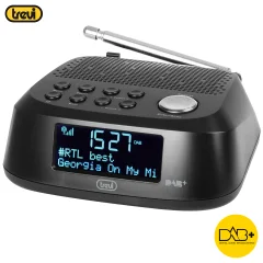 TREVI RC 80D4 radio ura z alarmom črna