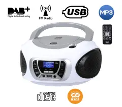 TREVI CMP 510, Boombox, CD/USB/Radio DAB/DAB+/FM, RDS, daljinec, bele barve