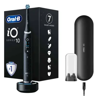 ORAL B iO10 električna zobna ščetka, črna