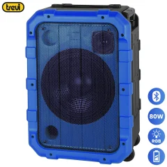TREVI XF 1300 BEACH karaoke, Bluetooth, vodoporen IPX4, 80W RMS, vgrajena baterija, DISCO lučke