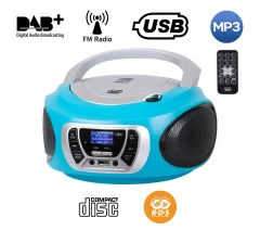 TREVI CMP 510, Boombox, CD/USB/Radio DAB/DAB+/FM, RDS, daljinec, modre barve