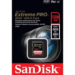 SANDISK EXTREME PRO 128GBSDXC MEMORY CARD UP TO 30