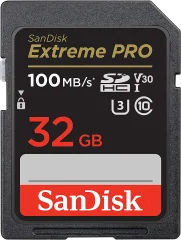 SANDISK SDHC 32GB EXTREME PRO, 100/90MB/s, UHS-I, U3, C10, V30