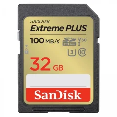 SANDISK SDHC 32GB EXTREME PLUS, 100/60MB/s, UHS-I, C10, U3, V30