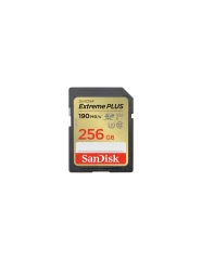 SANDISK SDXC 256GB EXTREME PLUS, 190/130MB/s, UHS-I, C10, U3, V30